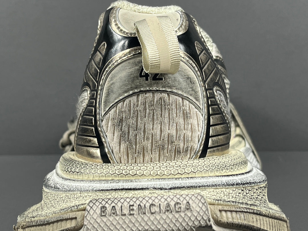 Balenciag! 3xl Mesh Lace-Up Distressed Sneaker