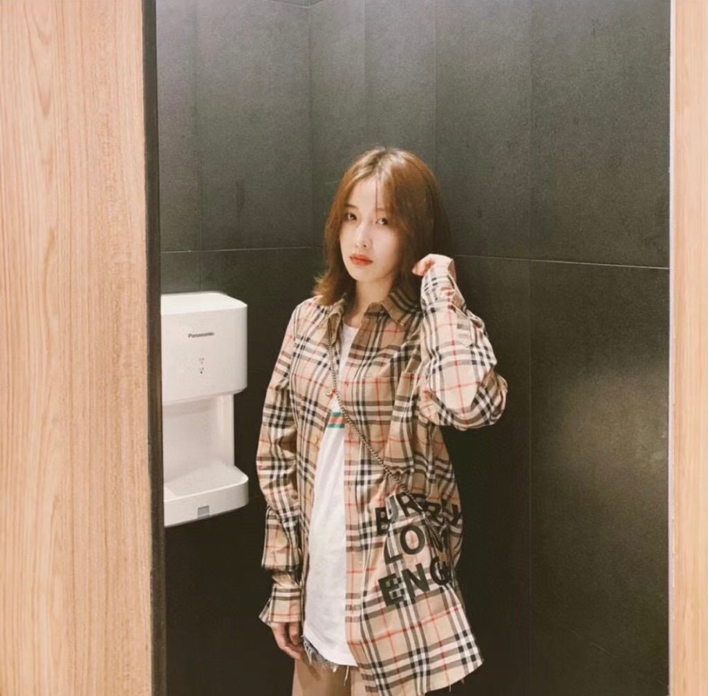 Burberr! Regular Fit Check Cotton Shirt