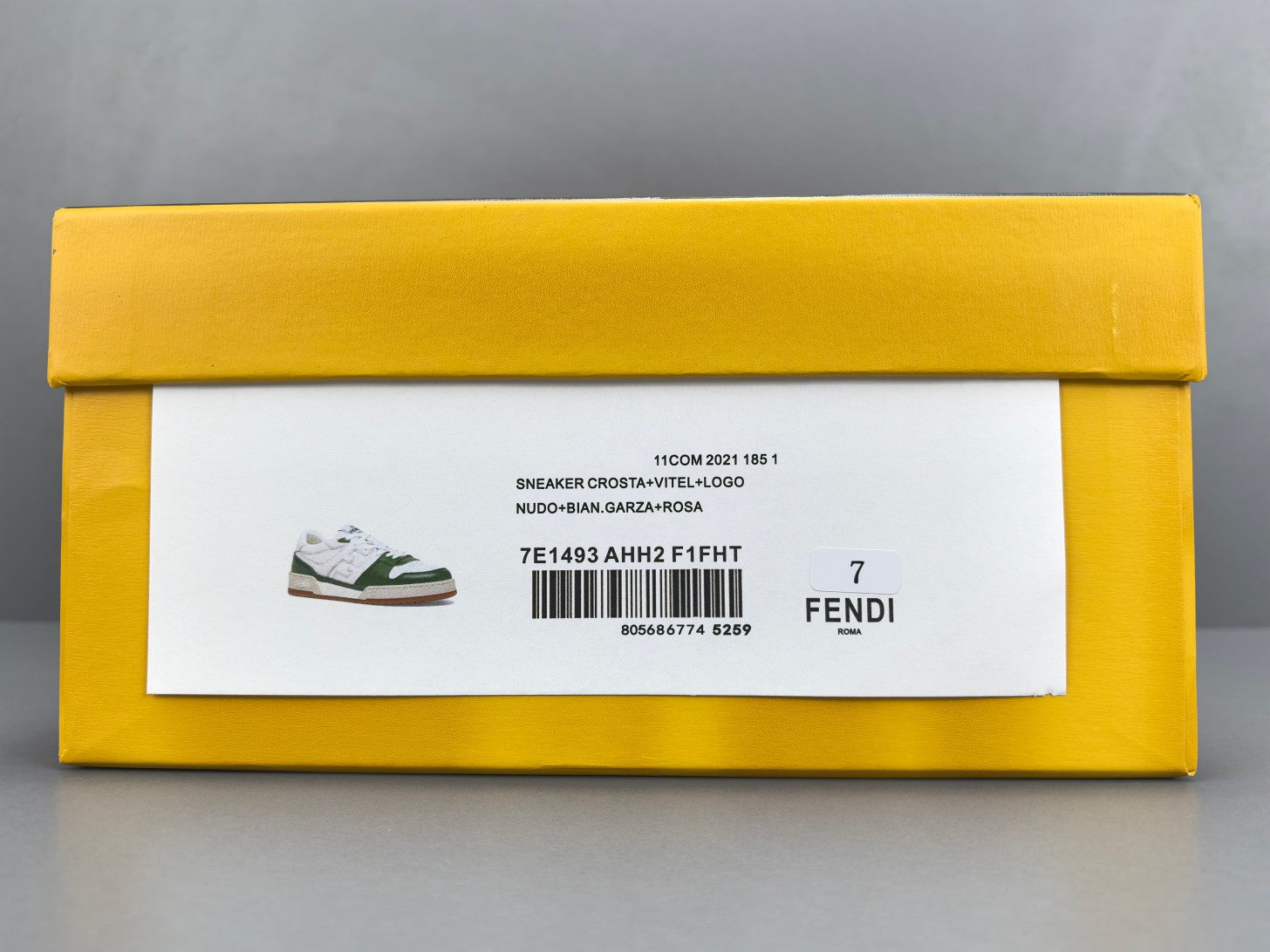 Fend! Match Sneakers FF Jacquard White Suede Fabric Low Tops