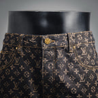 LV Monogram Straight Cut Jeans