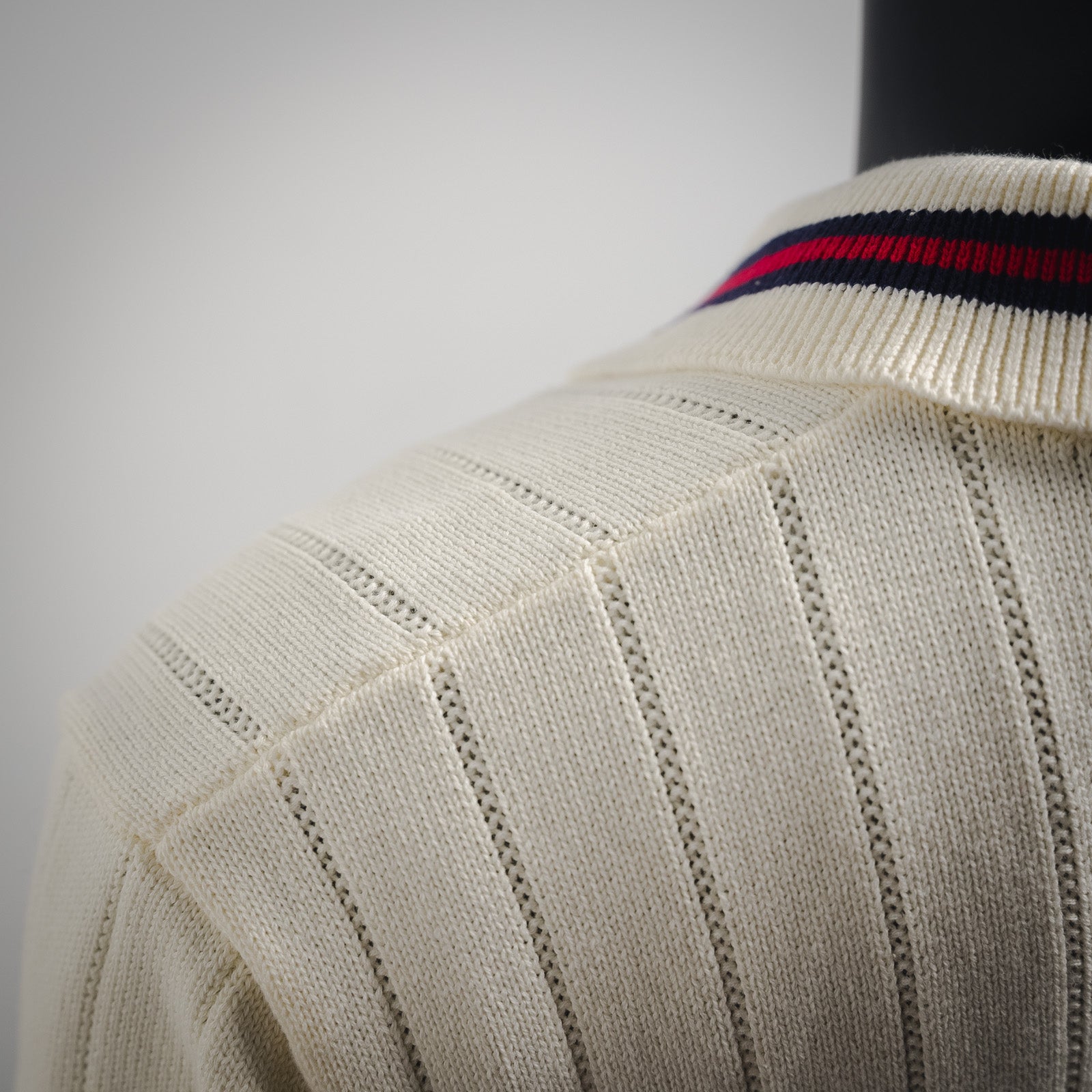 Gucci Web Stripe Knitted Polo Shirt
