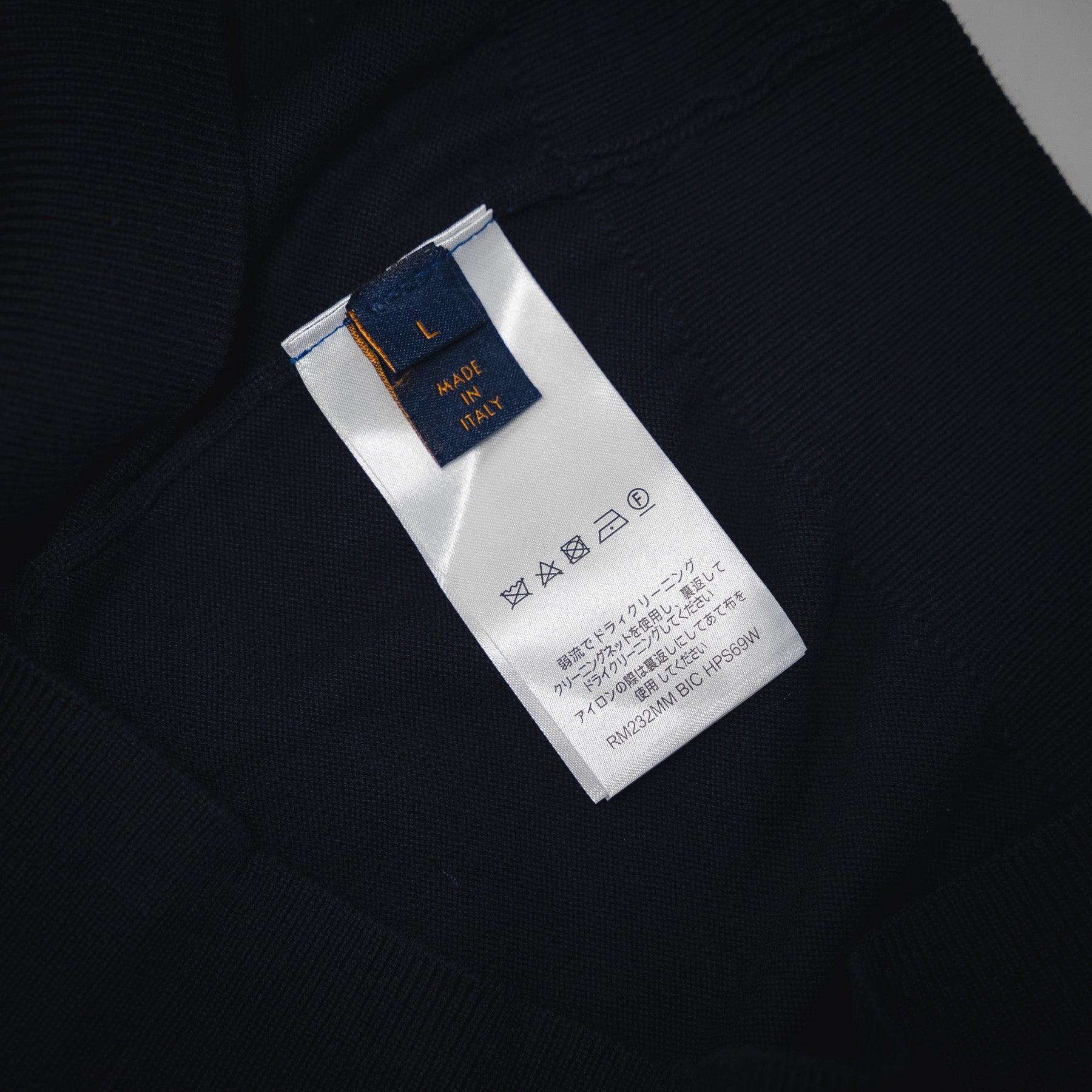 LV Embroidered Short-Sleeved Cotton Blend Polo Shirt