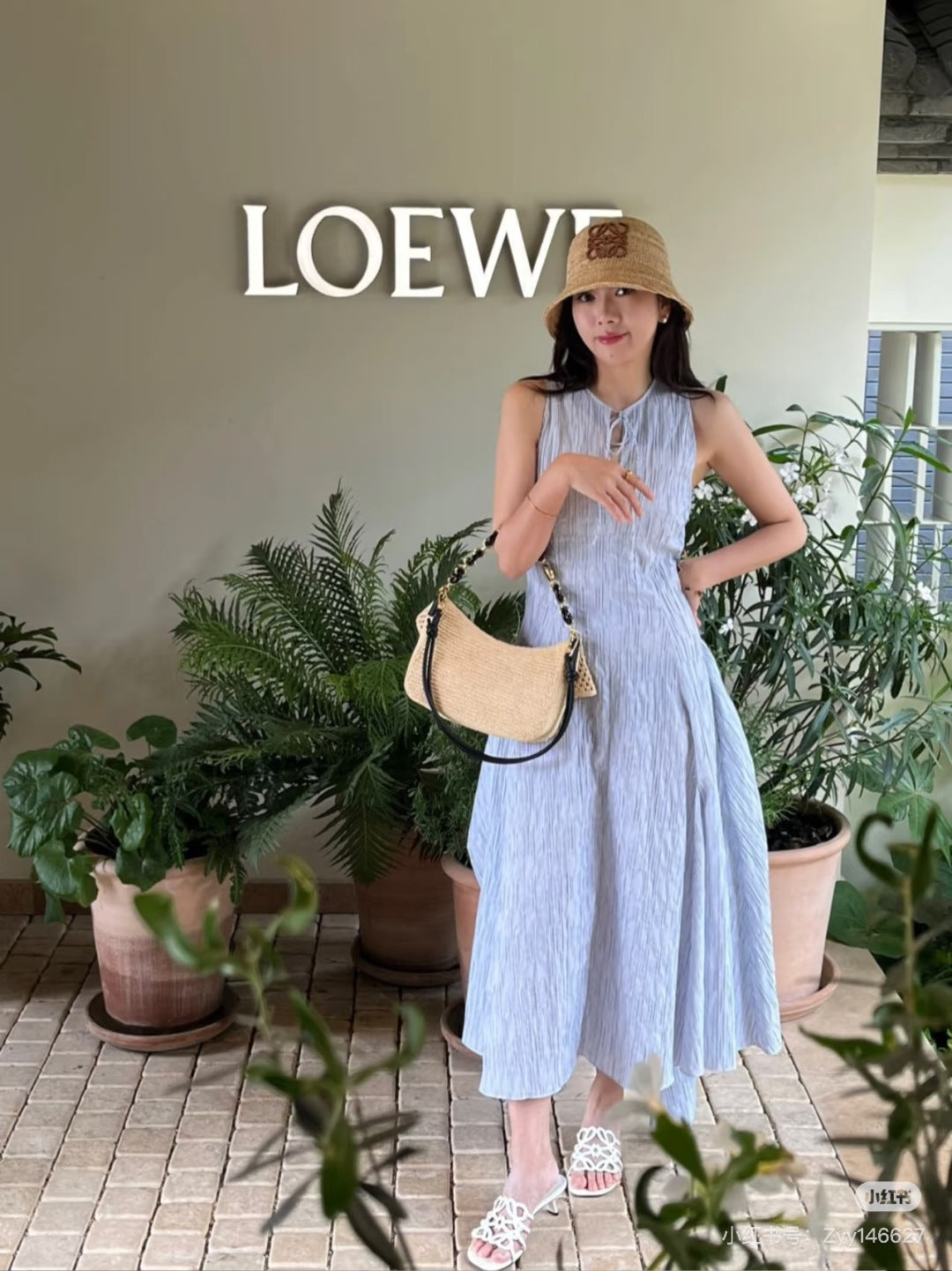 Loewe Wrap dress in cotton blend
