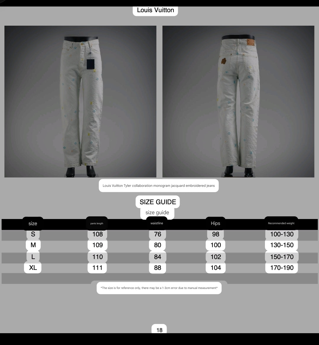 LV x Tyler the Creato! Monogram Denim Pants