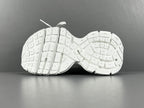 Balenciag! 3xl Mesh Lace-Up Distressed Sneaker in White