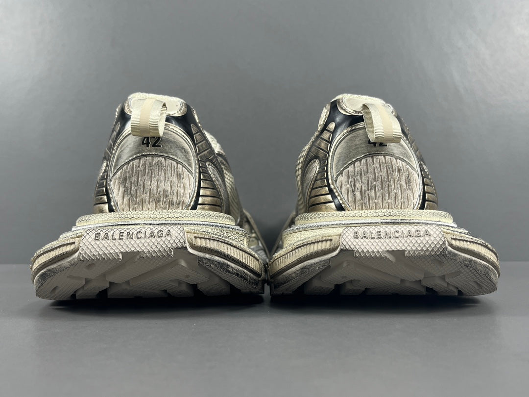 Balenciag! 3xl Mesh Lace-Up Distressed Sneaker