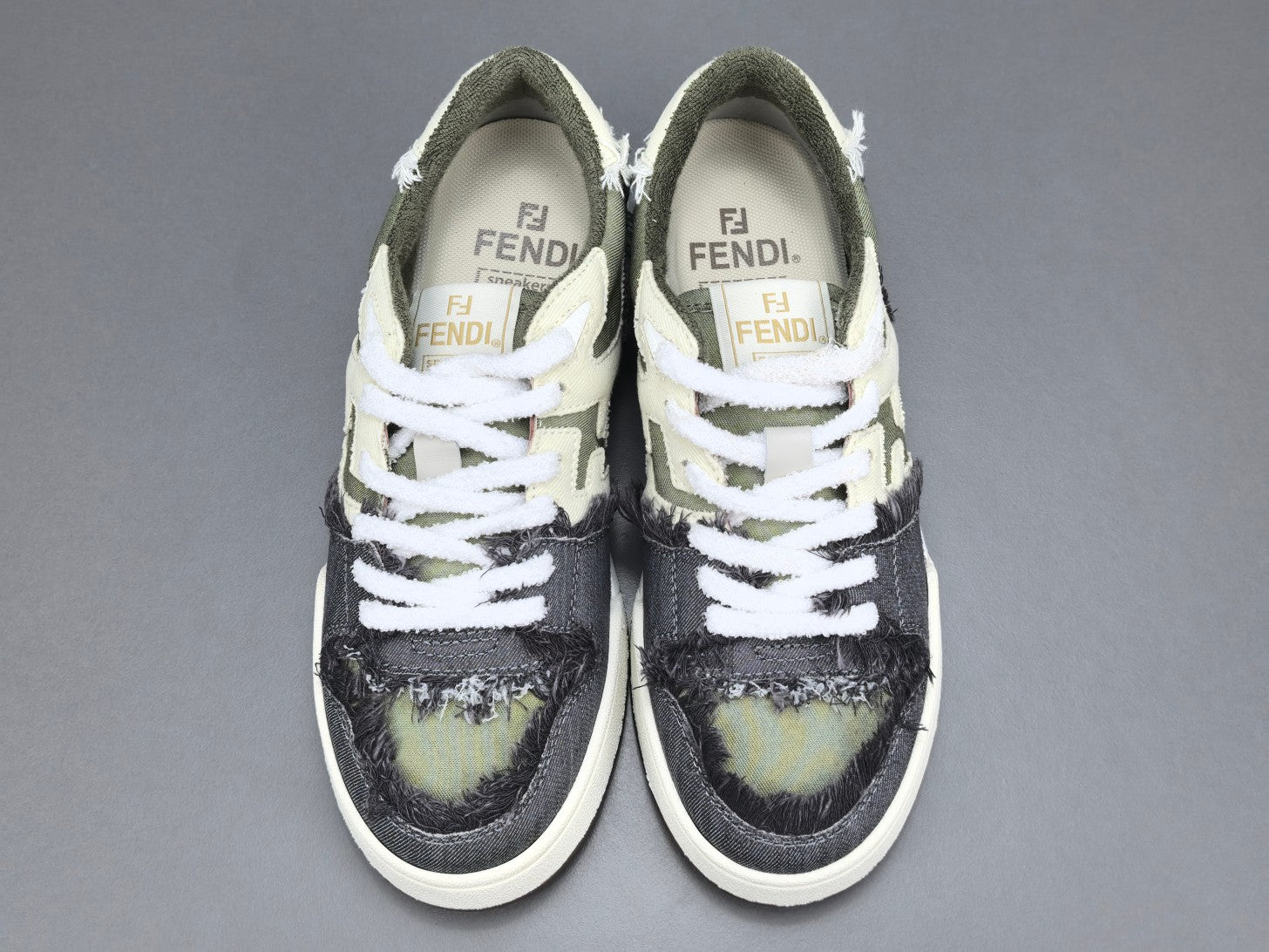 Fend! Match Denim Sneakers