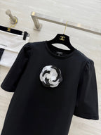 CHNE! vintage series hand-embroidered T-shirt