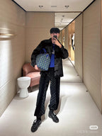 LV Flocked Damier Technical Casual Sweatpants