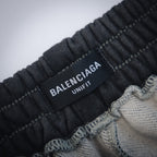 Balenciag! Stencil Hybrid Wide Leg Jeans