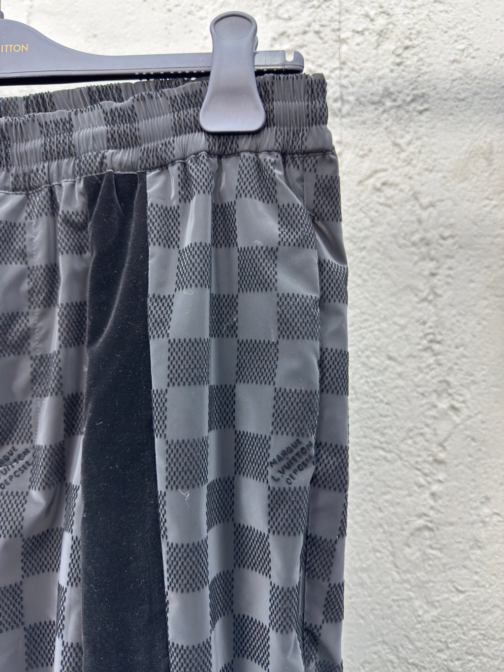 LV Flocked Damier Technical Casual Sweatpants