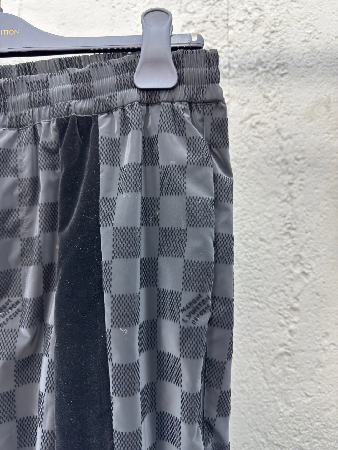 LV Flocked Damier Technical Casual Sweatpants