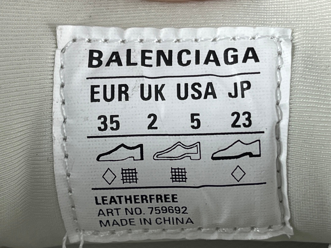Balenciag! 10.5th generation 3XL Mesh Round Lace-Up Distressed Sole Low-Top Sneaker