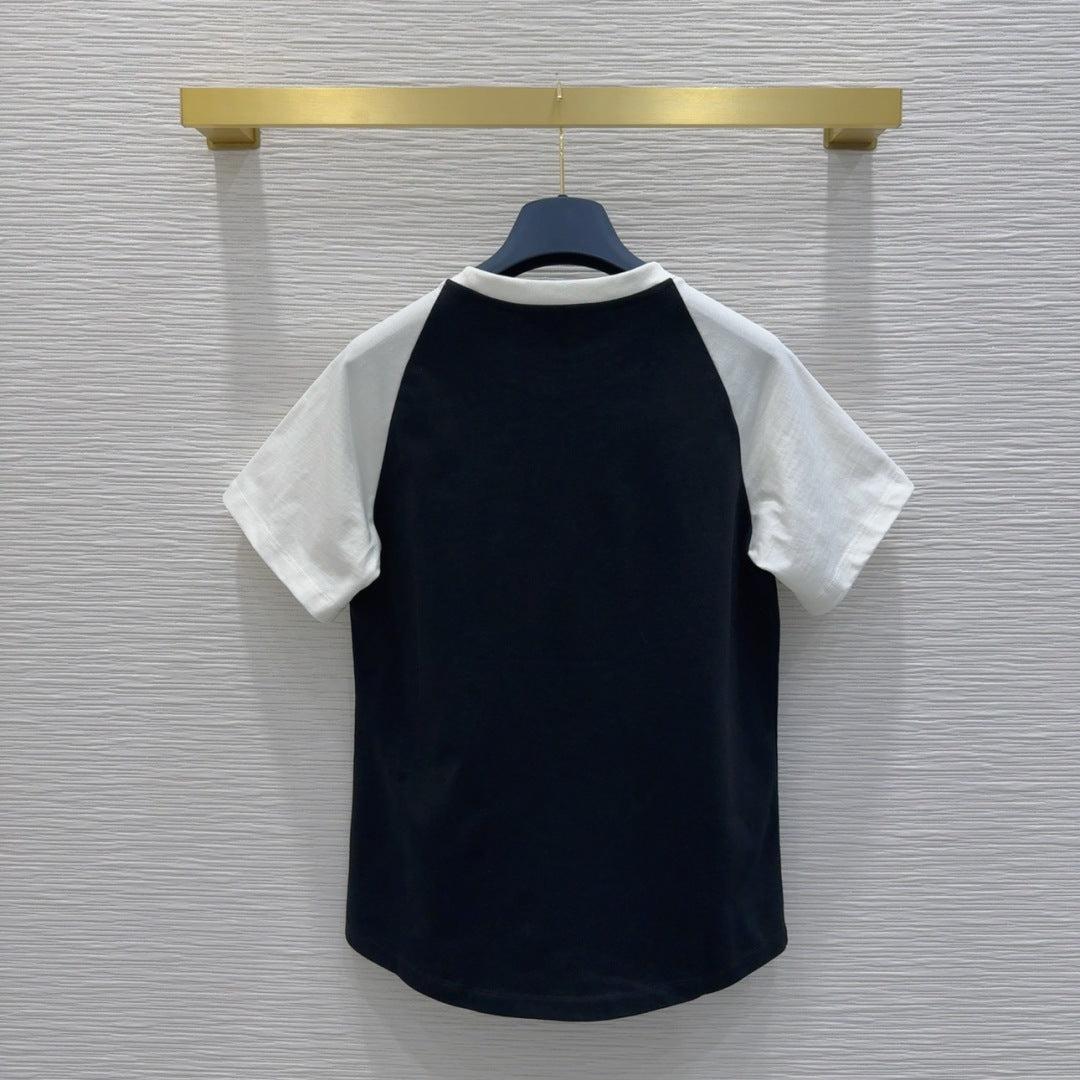 LV Logo short-sleeved crew-neck T-shirt