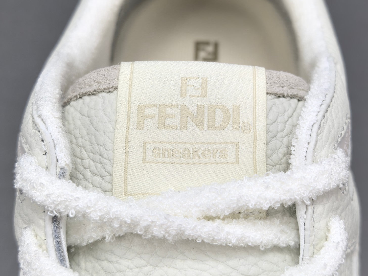 Fend! Match Sneakers White Suede Low Tops