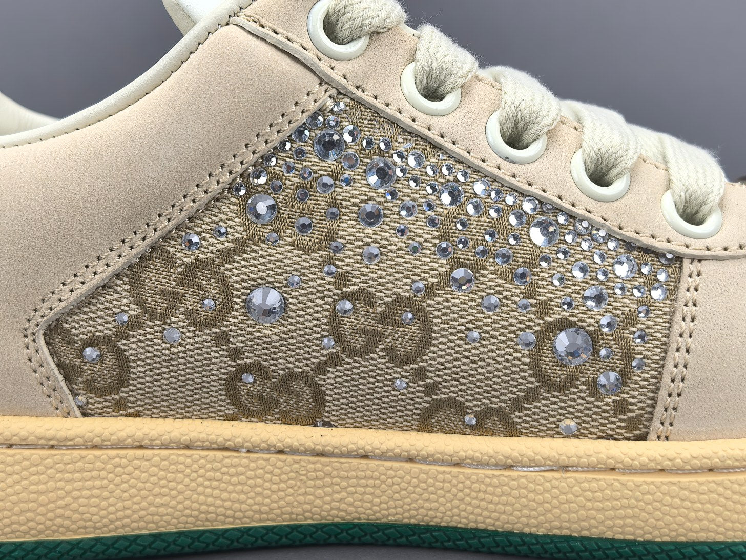 Gucc! Women's GG crystal Screener sneaker
