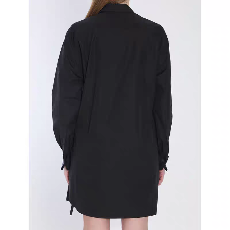 Loewe Draped Poplin Mini Shirtdress