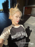 LV Logo short-sleeved crew-neck T-shirt