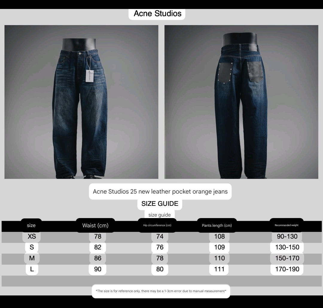 Acne Studi! Loose fit jeans 2023F