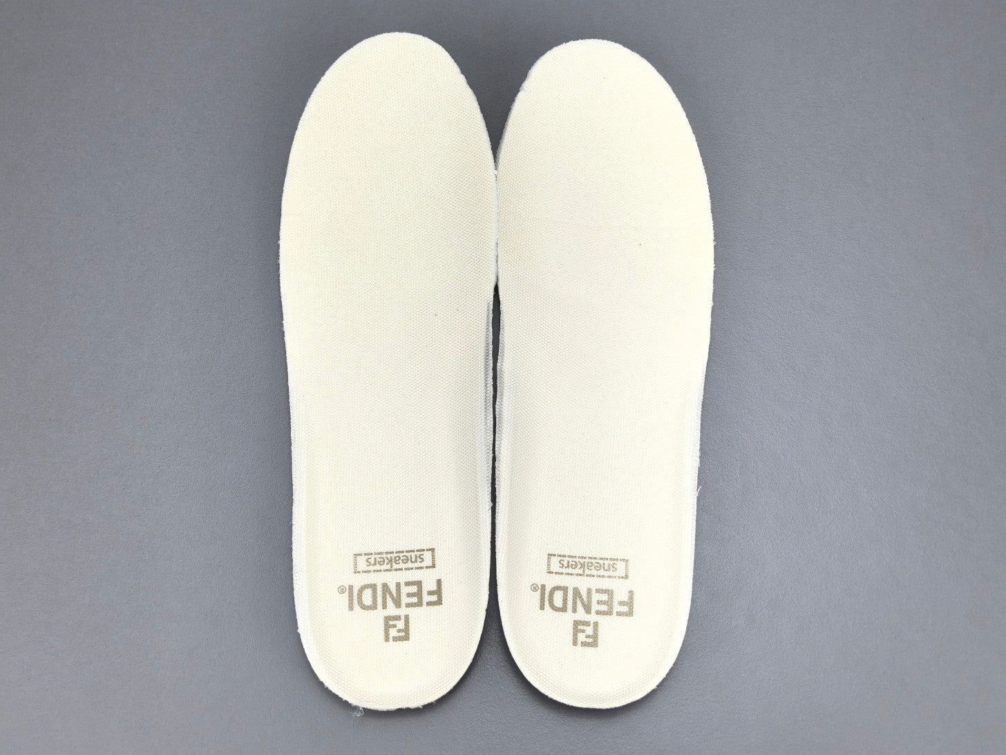 Fend! Match Sneakers FF Jacquard White & Black Suede Fabric Low Tops