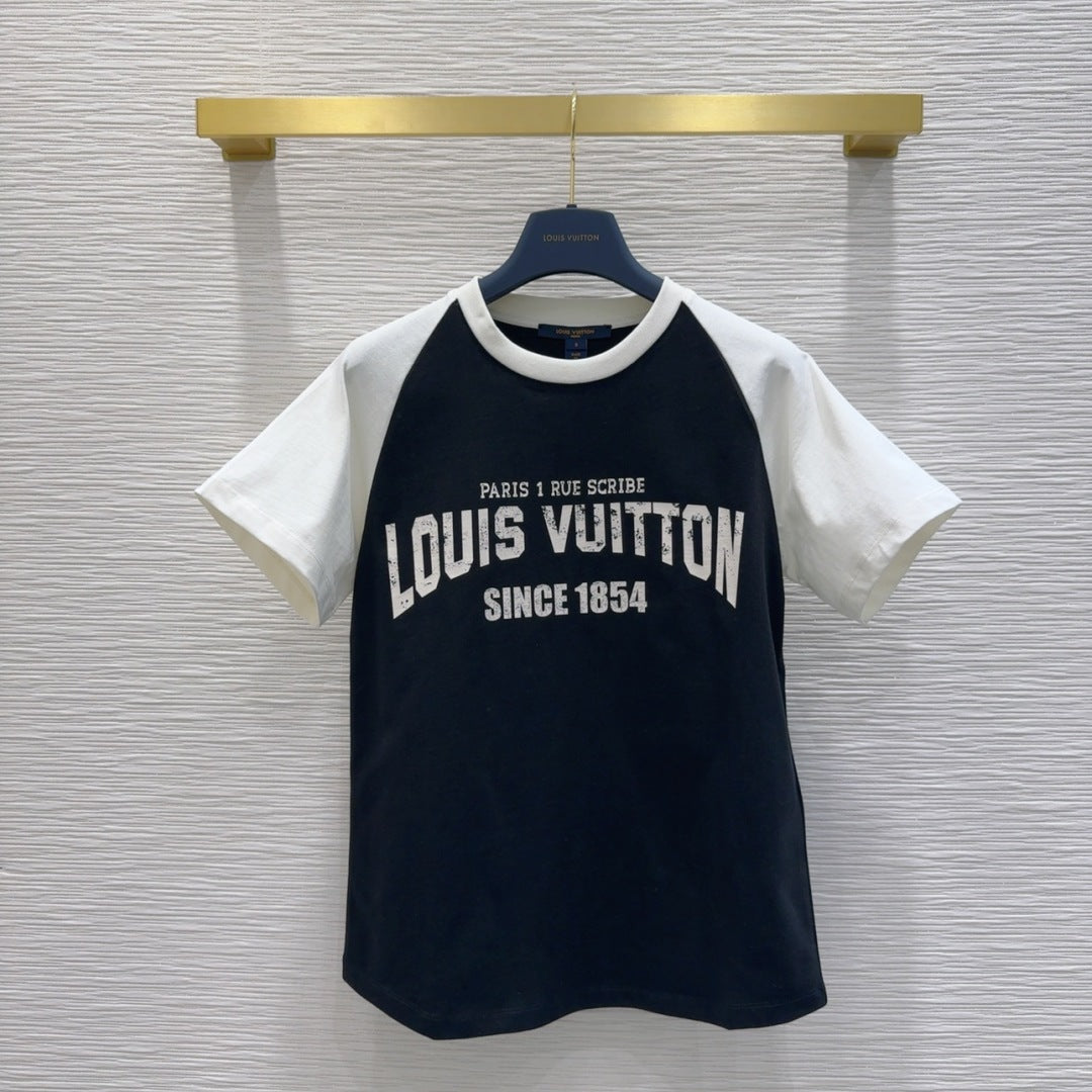 LV Logo short-sleeved crew-neck T-shirt