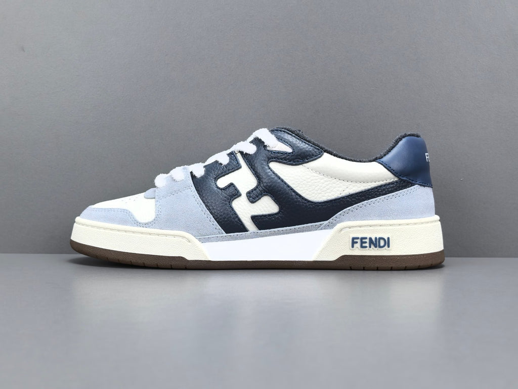 Fend! Match Panelled Suede Sneakers