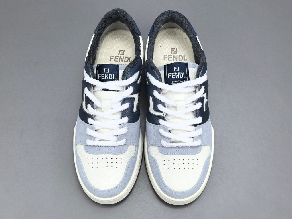 Fend! Match Panelled Suede Sneakers