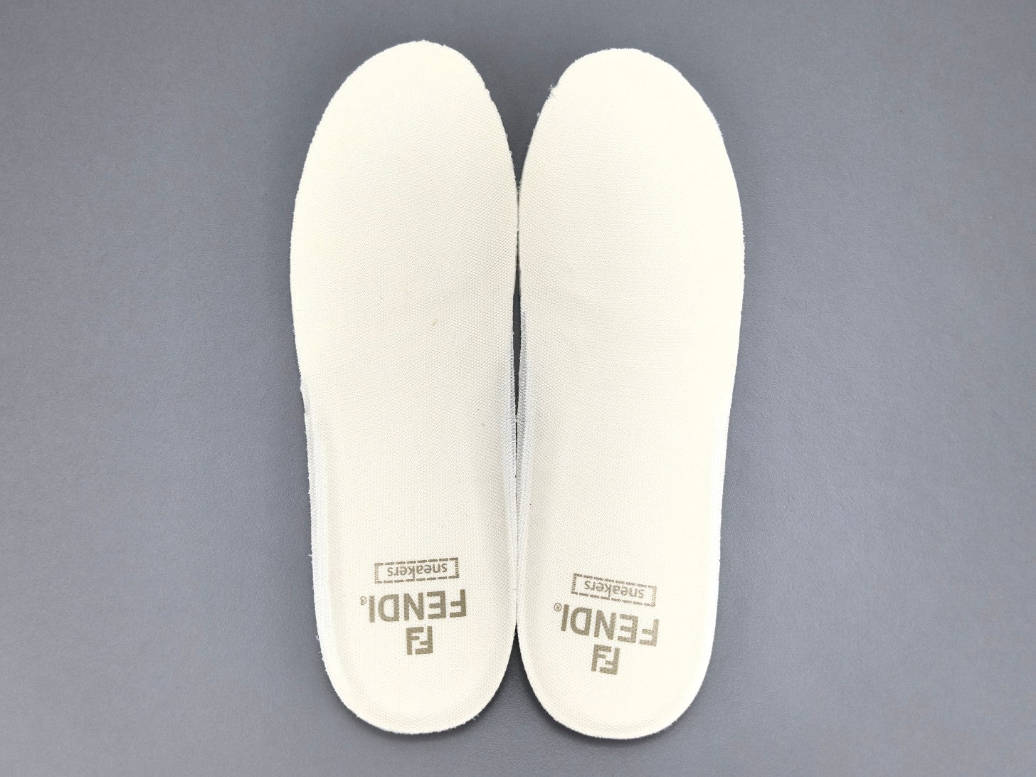 Fend! Match Sneakers FF Jacquard White Suede Fabric Low Tops