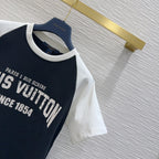 LV Logo short-sleeved crew-neck T-shirt