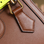 Gucc! Diana Small Tote Bag in Beige brown Leather