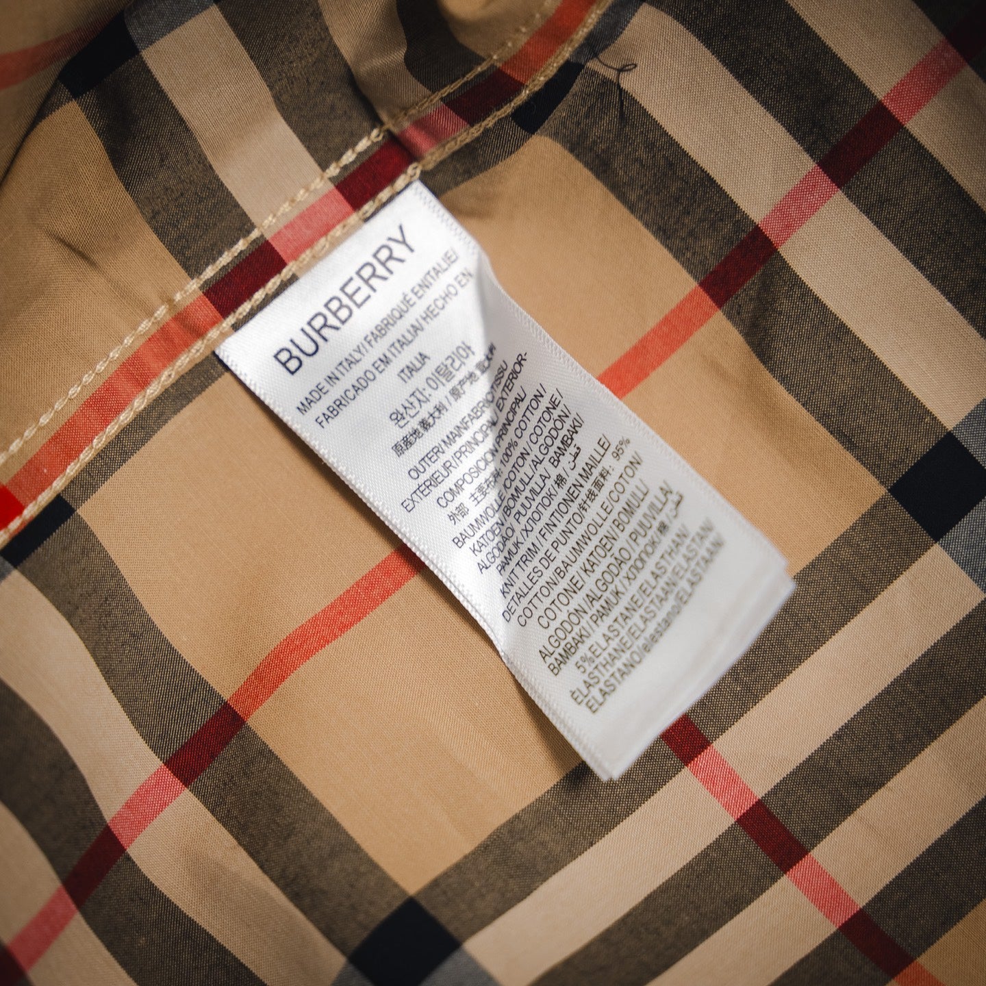 Burberr! Regular Fit Check Cotton Shirt