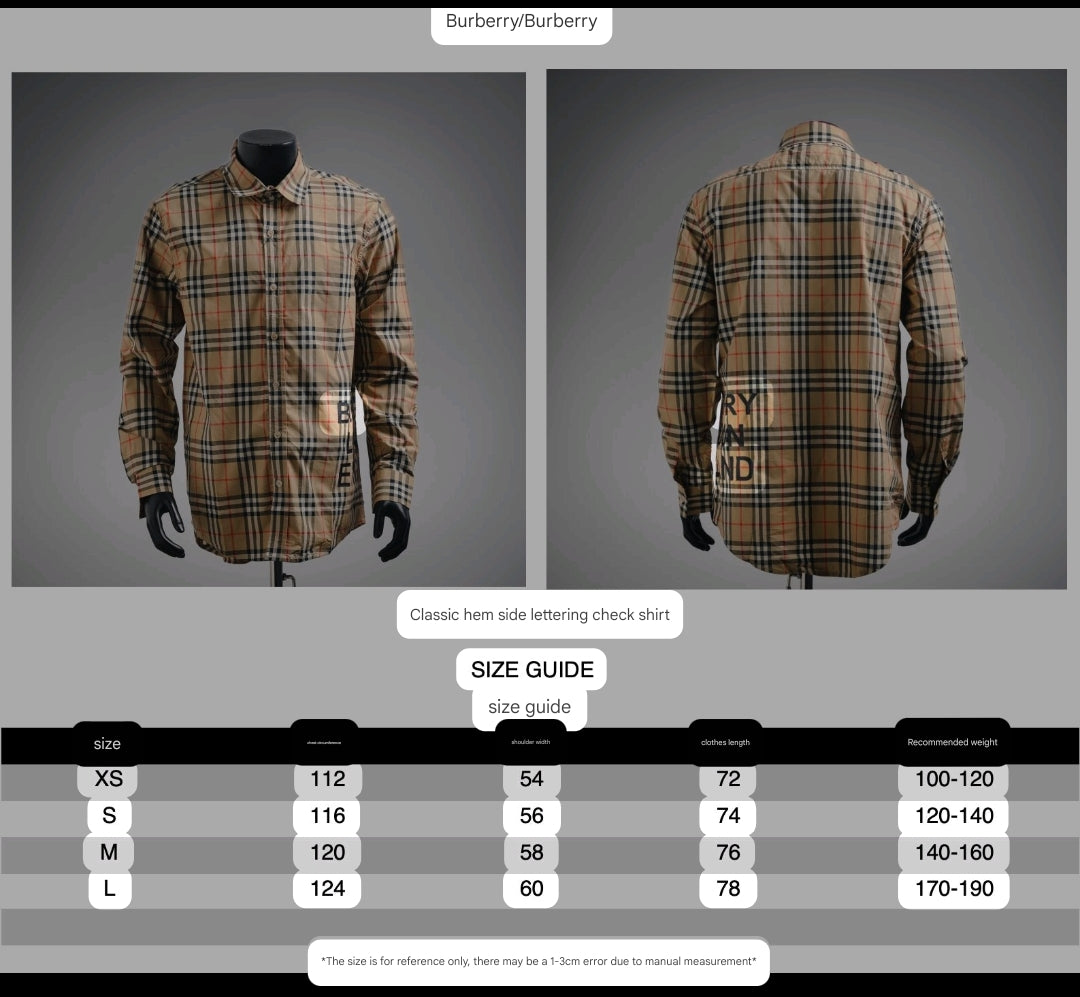 Burberr! Regular Fit Check Cotton Shirt