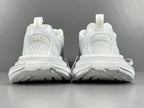 Balenciag! 3xl Mesh Lace-Up Distressed Sneaker in White