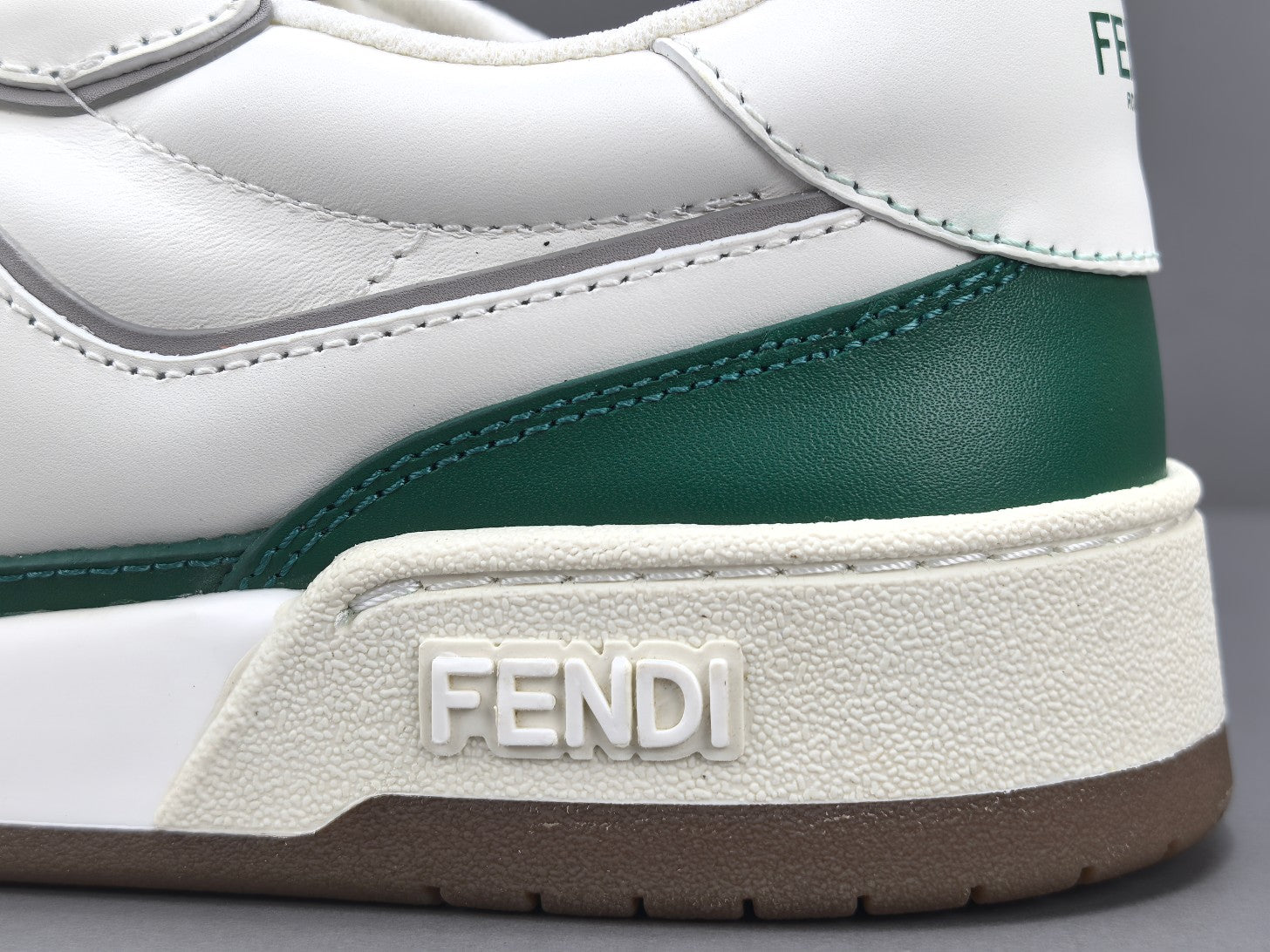 Fend! Match Sneakers FF Jacquard White Suede Fabric Low Tops